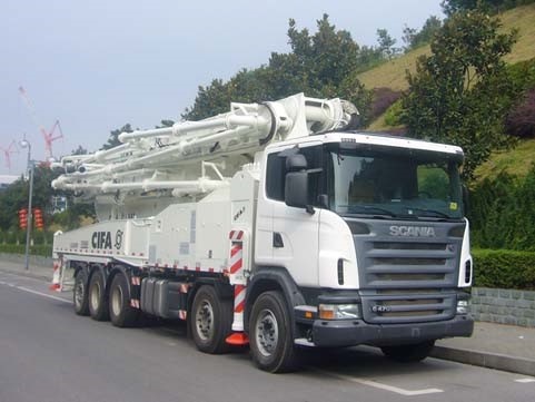 used SCANIA-ZOOMLION Concrete Pump Truck with 63m pump